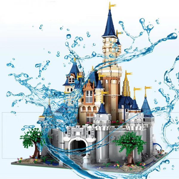 13132 8388Pcs Paradise Princess Cinderella Dream Castle Creator UCS Set Building Blocks Bricks 71040 16008 Kids - MOULD KING