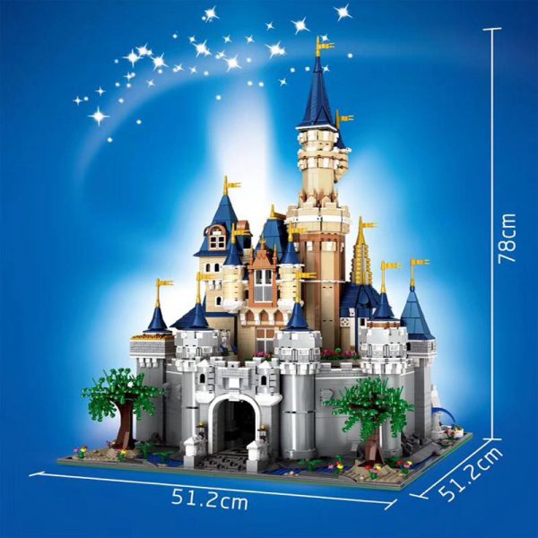 13132 8388Pcs Paradise Princess Cinderella Dream Castle Creator UCS Set Building Blocks Bricks 71040 16008 Kids 4 - MOULD KING