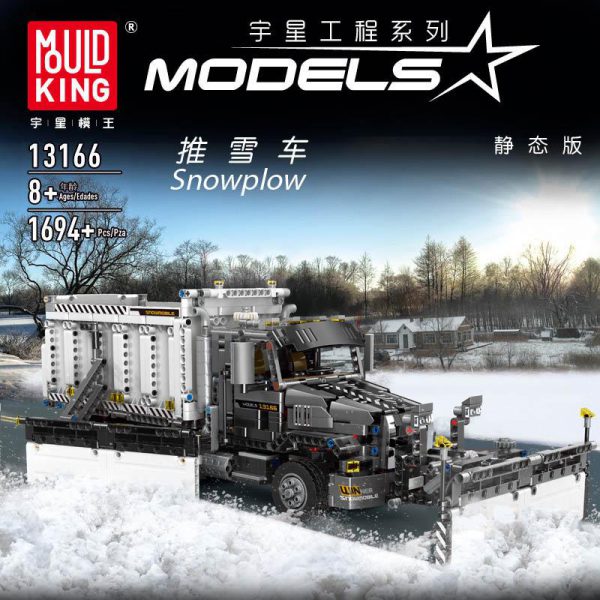 13166 MOULD KING Technic series The Snowplow Truck Model Building Blocks Bricks Kids Toys Boy s - MOULD KING