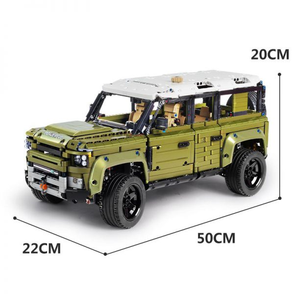 DHL Mould King 13175 2668Pcs Technic Car Series 42110 Land Defender Off road Rover Vehicle Building - MOULD KING