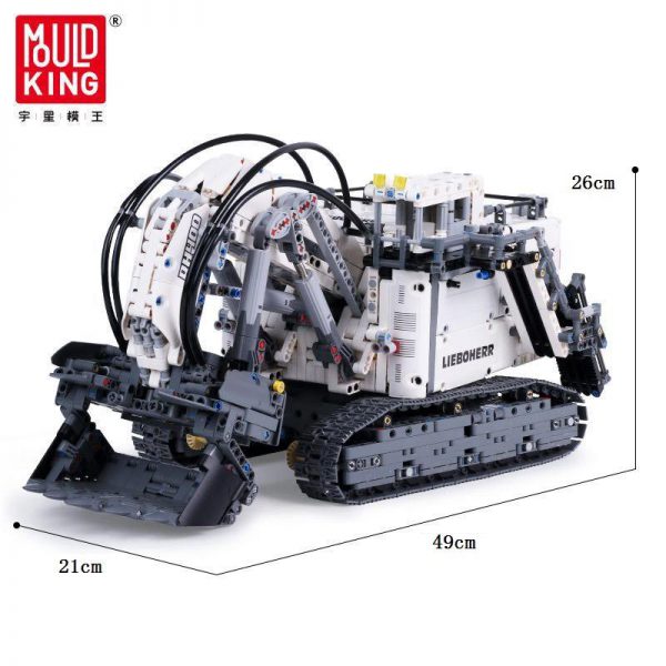 IN LAGER Technic serie 13130 Liebherrs Terex RH400 Bagger R 9800 Motor Auto Modell Bausteine Ziegel 4 - MOULD KING