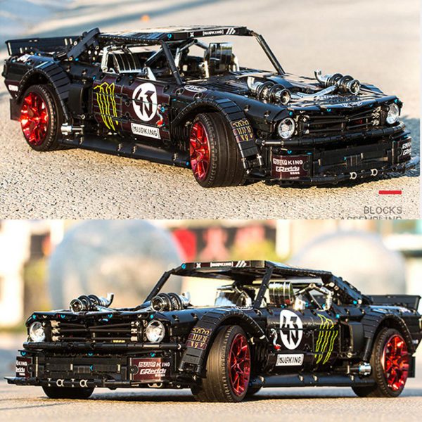 IN STOCK Ford Mustang Hoonicorn RTR V2 2943Pcs Racing Car Technic MOC 22970 20102 13108 building - MOULD KING