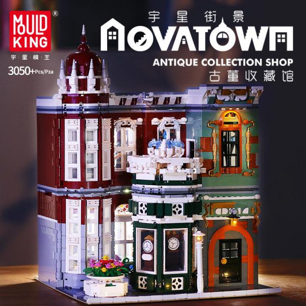 MOULD KING MOC Street View Creator Series Antique Collection Shop Building Blocks Bricks For Children Toys - MOULD KING