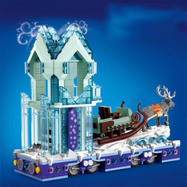 Mould King 11002 Snow World Series Girls City Friends Princess Fantasy Winter Village Sleigh Building Blocks 1 - MOULD KING