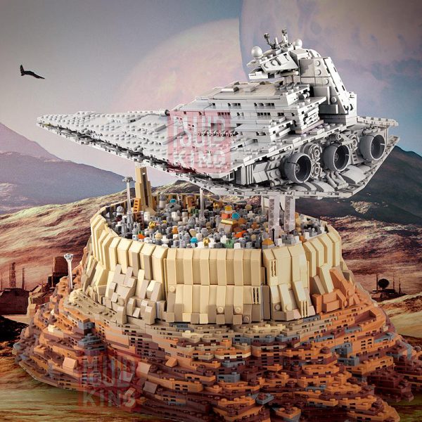Mould King 21007 The Empire over Jedha City Compatible LepinBlocks MOC 18916 Building Bricks Educational Toy 1 - MOULD KING