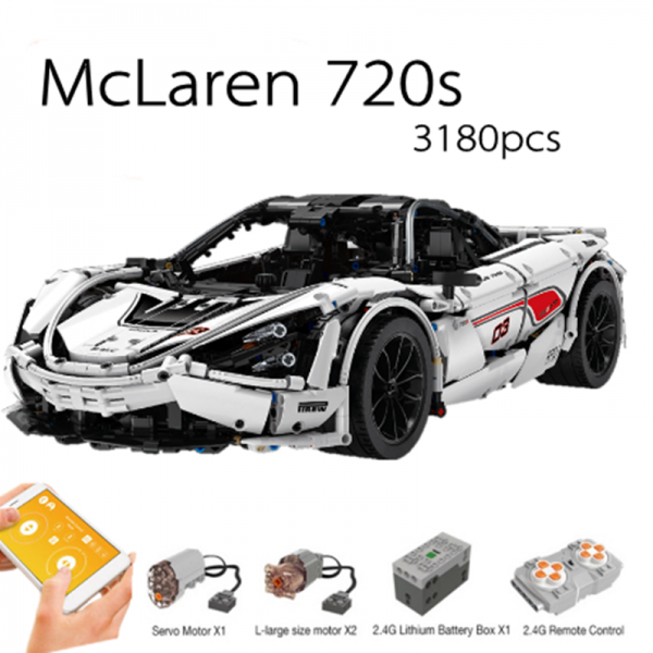 New McLaren 720S APP RC Technic Series Racing Car 13145 Compatible Iegos MOC Building Blocks Bricks - MOULD KING