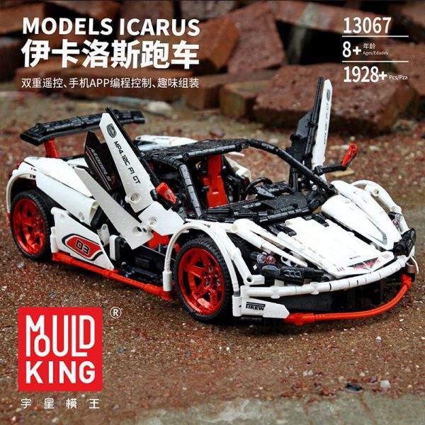 Remote Control Technic Series MOC 3918 Veneno Roadster 13067 Set Compatible With Legoing Kids Building Blocks - MOULD KING
