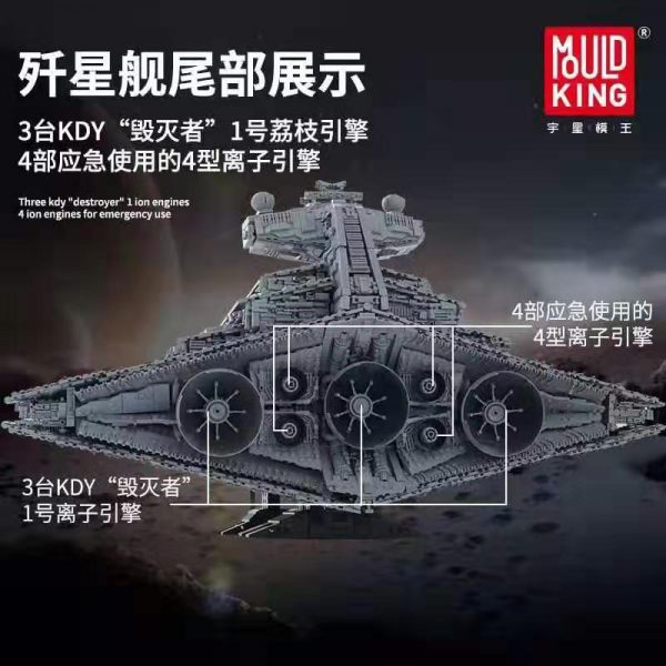 Star Toys Wars Bricks Imperial Destroyer Set MOC 23556 Model Kit Compatible with legoed 75252 Building 4 - MOULD KING