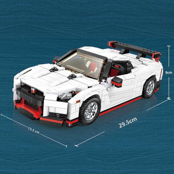 Yeshin 13104 Creator Idea Technic Cars The GTR Speed Racing Car Set Cars legoing Building Blocks 3 - MOULD KING