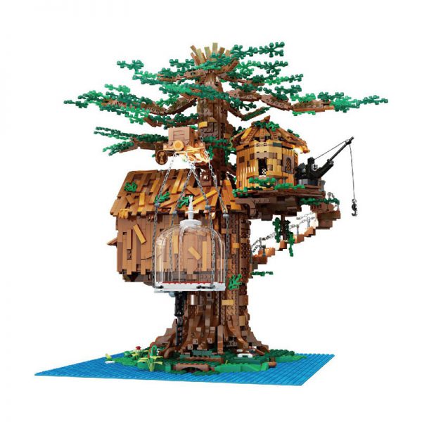 MOULDKING 16033 Tree House with Light 4 - MOULD KING