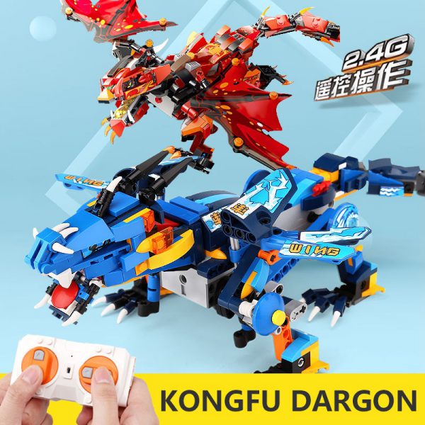 Mould King 13018 APP RC Technic Ninjaoes Dragon Knight Model Building Blocks 70602 Bricks toys for 1 - MOULD KING