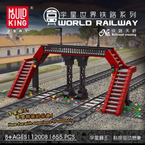 MOULDKING 12008 World Railway Railroad Crossing with 655 pieces