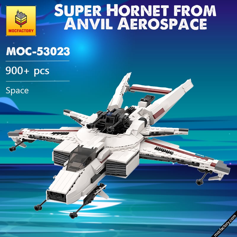 moc 53023 super hornet from anvil aerospace space by markhornet moc factory 5982 - MOULD KING