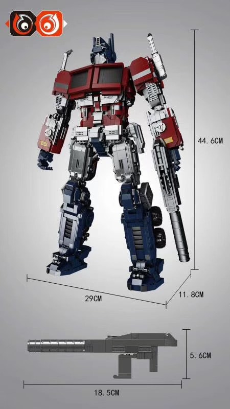 moc factory 66 661 optimus prime transformer robot 3380 - MOULD KING