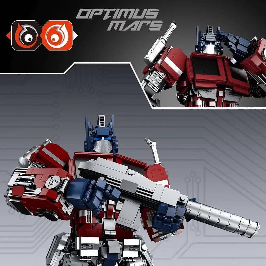 moc factory 66 661 optimus prime transformer robot 6159 - MOULD KING