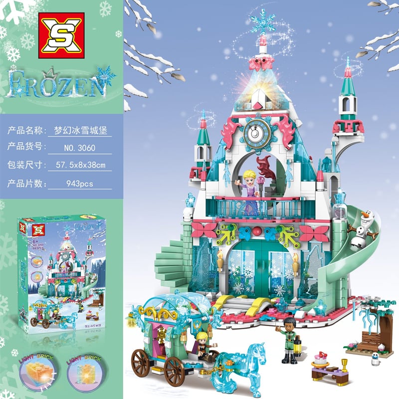 sx 3060 fantasy ice castle frozen cartoon movie 2867 - MOULD KING