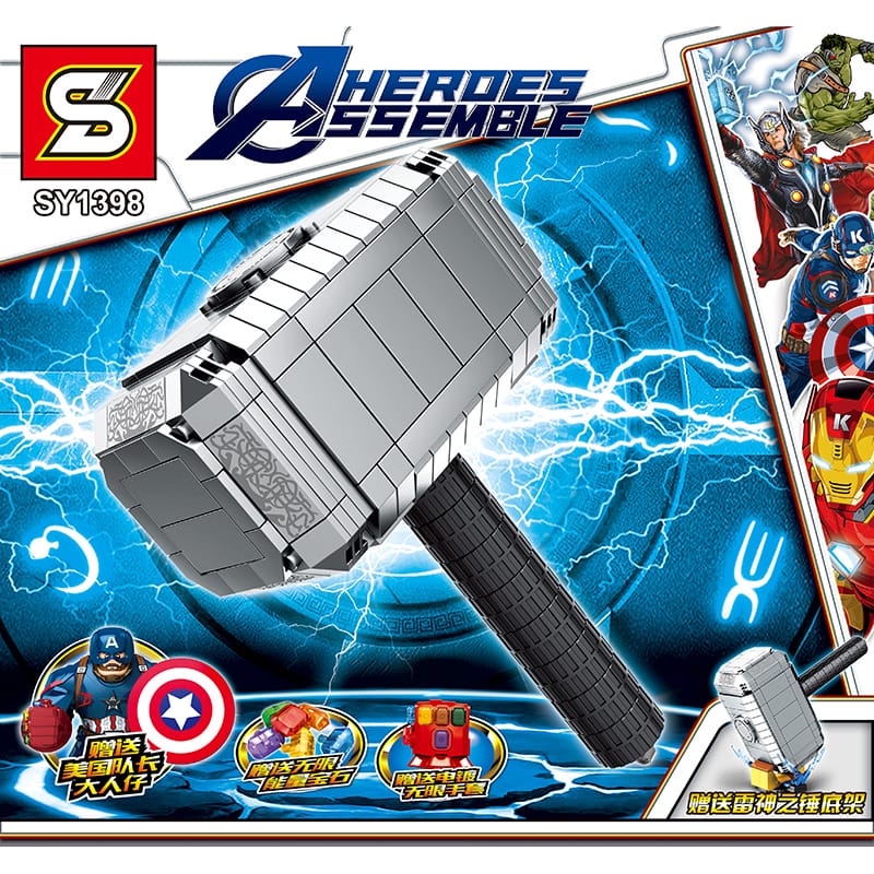 sy 1398 avengers thor hammer 7729 - MOULD KING