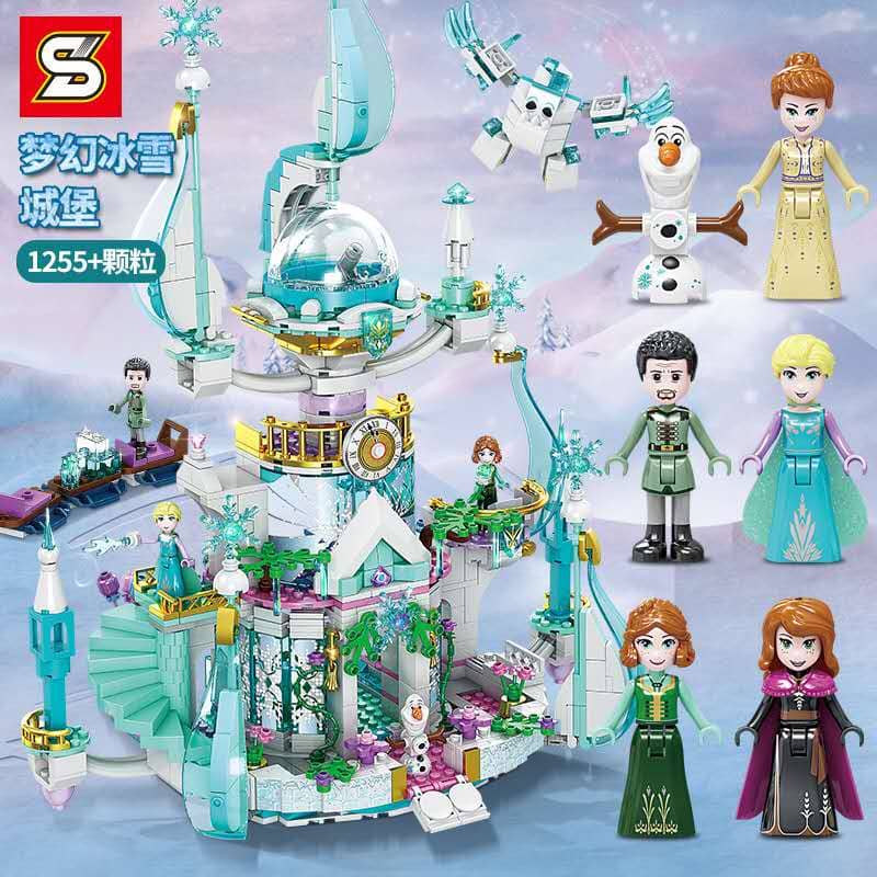 sy 1458 fantasy ice castle ice and snow princess frozen 1551 - MOULD KING