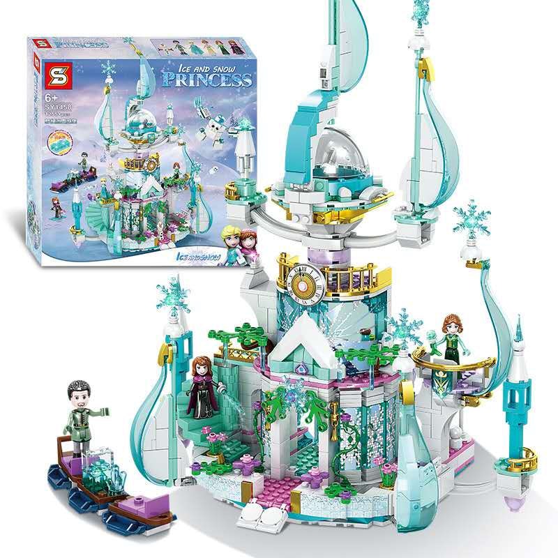 sy 1458 fantasy ice castle ice and snow princess frozen 8915 - MOULD KING