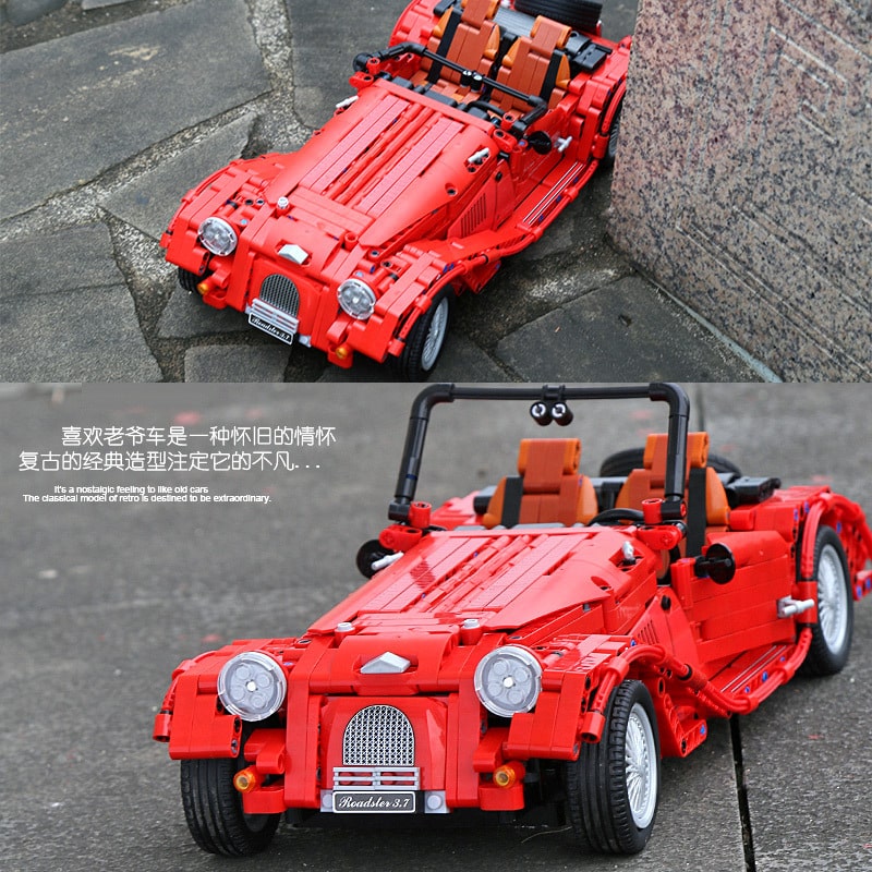 winner 7062 the red convertible classic car 110 4606 - MOULD KING