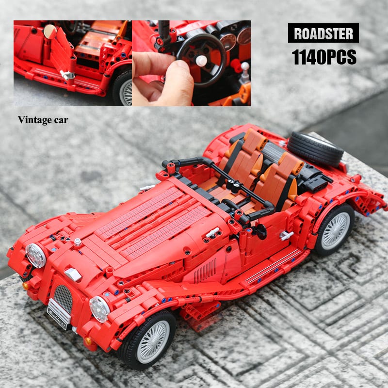 winner 7062 the red convertible classic car 110 8782 - MOULD KING
