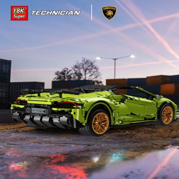 18K K131 Lamborghini Huracan Evo Spyder with 3239 pieces 1 - MOULD KING