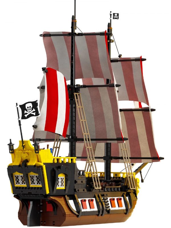 2545 PCS Pirate Barracuda Bay Blocks Girl Friends City Idea Ship Boat In A Bottle Bricks 3 - MOULD KING