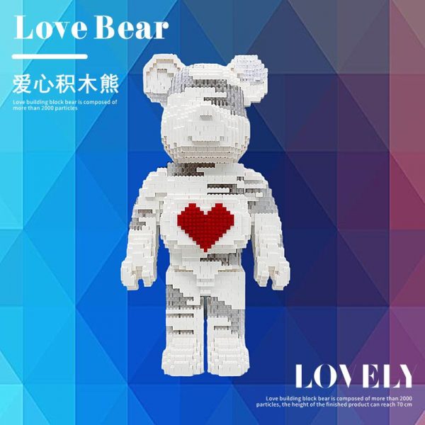 AP 001 1 Bearbrick with Lights with 3200 pieces 1 - MOULD KING