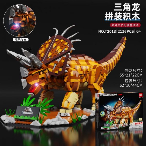 GAO MISI T2010 2013 Dinosaur World with Lights 2 - MOULD KING