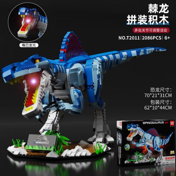 GAO MISI T2010 2013 Dinosaur World with Lights 4 - MOULD KING