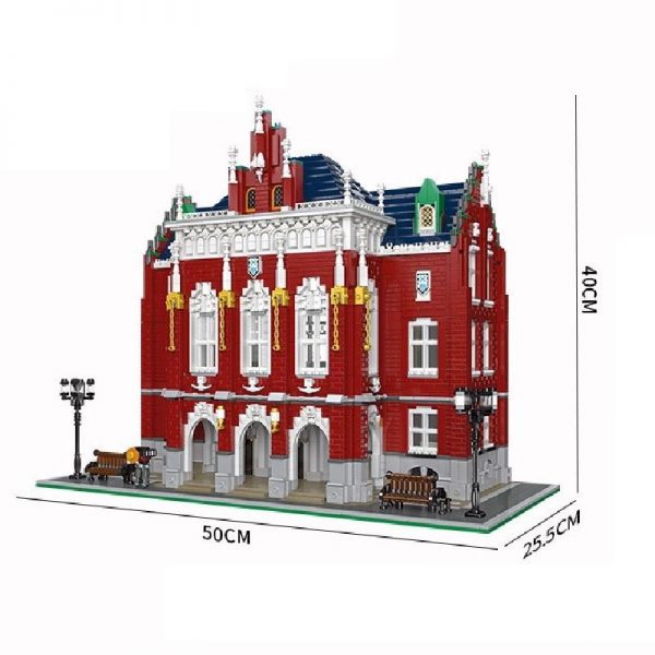 JIE STAR 89123 The Red Brick University with 6355 pieces 3 - MOULD KING