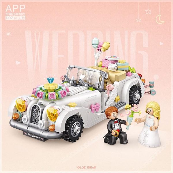 LOZ 1119 Romantic Wedding Car with 676 pieces 1 - MOULD KING