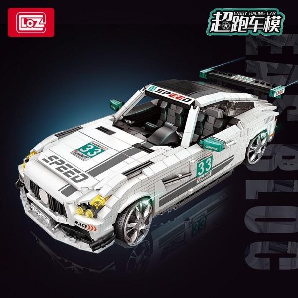 LOZ 1128 Racing Car with 1672 pieces 1 - MOULD KING