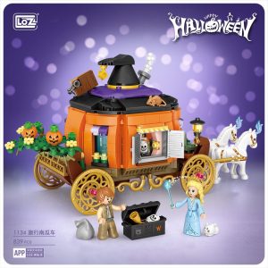 LOZ 1134 Pumpkin Wagon with 839 pieces