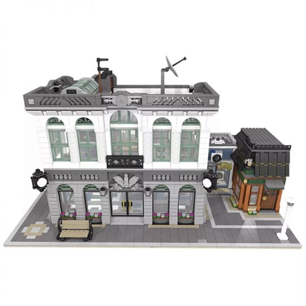 MOC 10811 Brick Bank with Coffee Shop Modular Buildings by dagupa MOC FACTORY 2 - MOULD KING