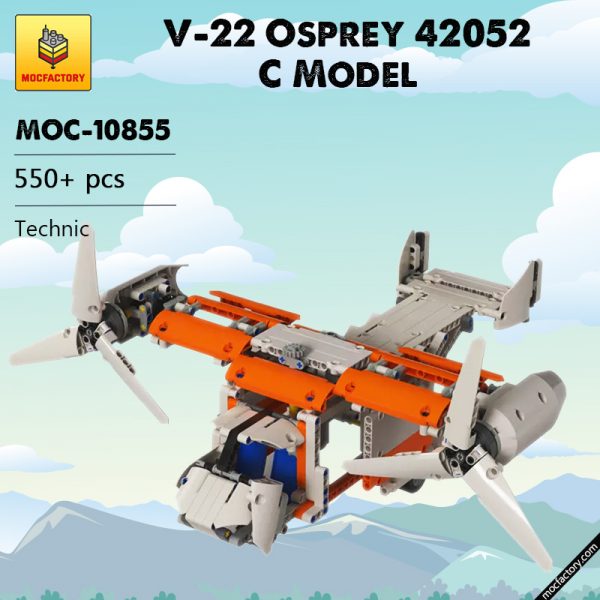 MOC 10855 V 22 Osprey 42052 C Model Airplane by shawarden MOCFACTORY - MOULD KING