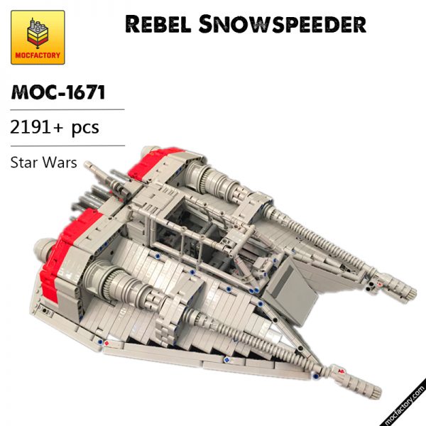 MOC 1671 Rebel Snowspeeder Star Wars by drakmin MOC FACTORY - MOULD KING