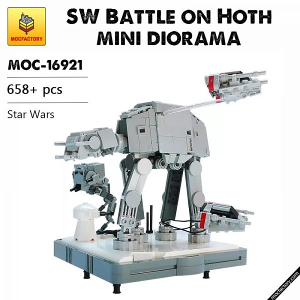 MOC 16921 SW Battle on Hoth mini diorama Star Wars by gol MOCFACTORY - MOULD KING