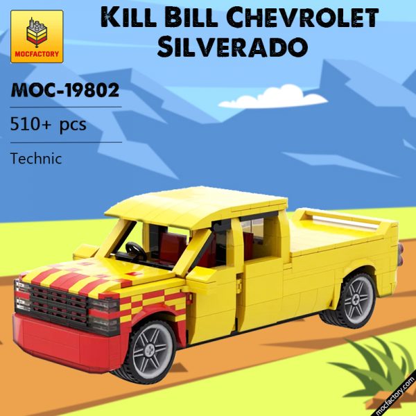 MOC 19802 Kill Bill Chevrolet Silverado Technic by mkibs MOC FACTORY - MOULD KING