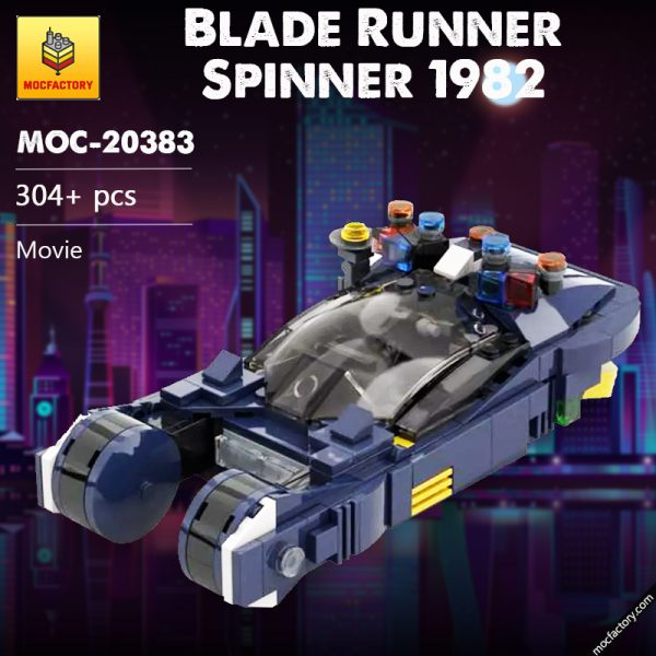MOC 20383 Blade Runner Spinner 1982 Movie by MOMAtteo79 MOC FACTORY - MOULD KING