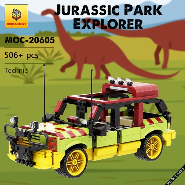 MOC 20605 Jurassic Park Explorer Technician by mkibs MOCFACTORY - MOULD KING