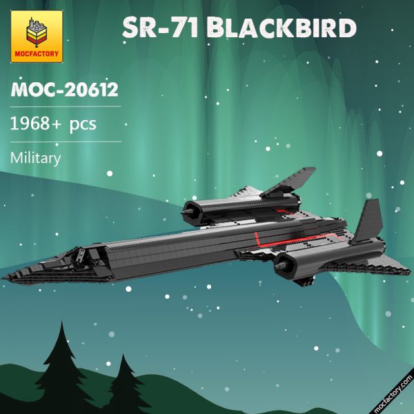 MOC 20612 SR 71 Blackbird Military by HeatproofNut MOC FACTORY 2 - MOULD KING