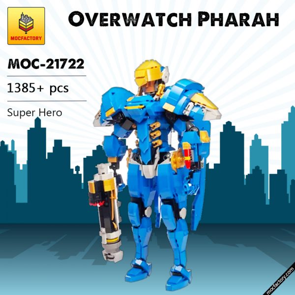 MOC 21722 Overwatch Pharah Super Hero by buildbetterbricks MOC FACTORY - MOULD KING