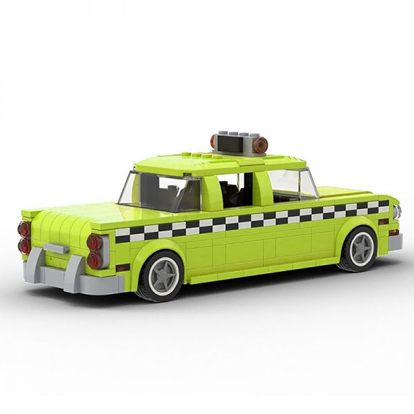 MOC 22002 Taxi Driver 1975 NYC Checker Taxi Cab Technic by mkibs MOC FACTORY 3 - MOULD KING