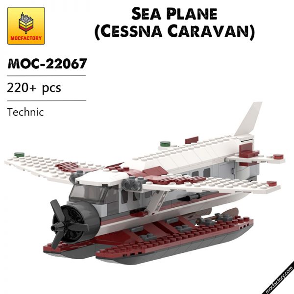 MOC 22067 Sea Plane Cessna Caravan Technic by Moclego MOC FACTORY - MOULD KING