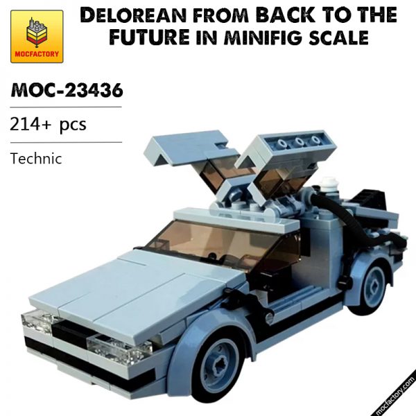 MOC 23436 Delorean from BACK TO THE FUTURE in minifig scale Technic by Florian Wayne MOC FACTORY - MOULD KING
