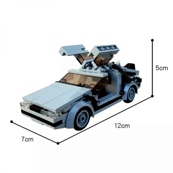 MOC 23436 Delorean from BACK TO THE FUTURE in minifig scale Technic by Florian Wayne MOC FACTORY 9 - MOULD KING