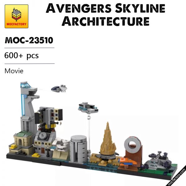 MOC 23510 Avengers Skyline Architecture Movie by MOMAtteo79 MOC FACTORY - MOULD KING