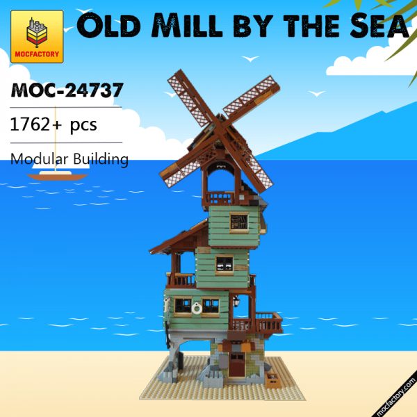 MOC 24737 Old Mill by the Sea Modular Building by nobsta MOC FACTORY - MOULD KING