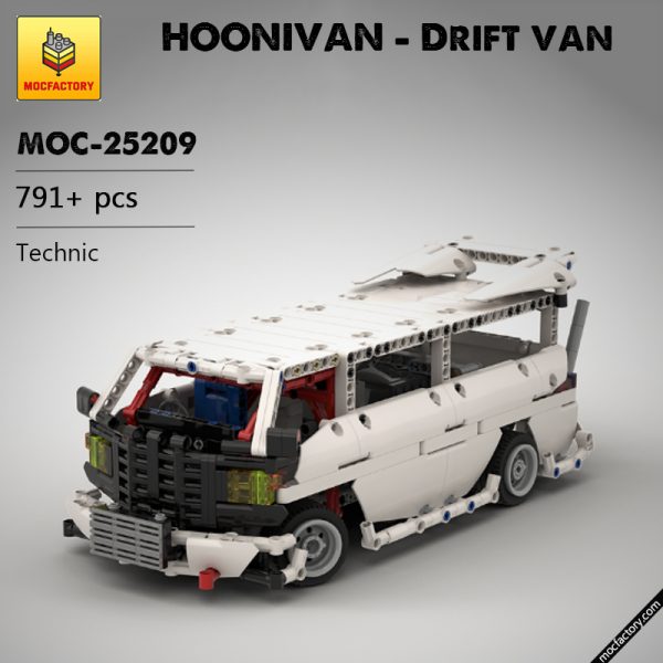MOC 25209 HOONIVAN Drift van Technic by Steelman14a MOC FACTORY - MOULD KING
